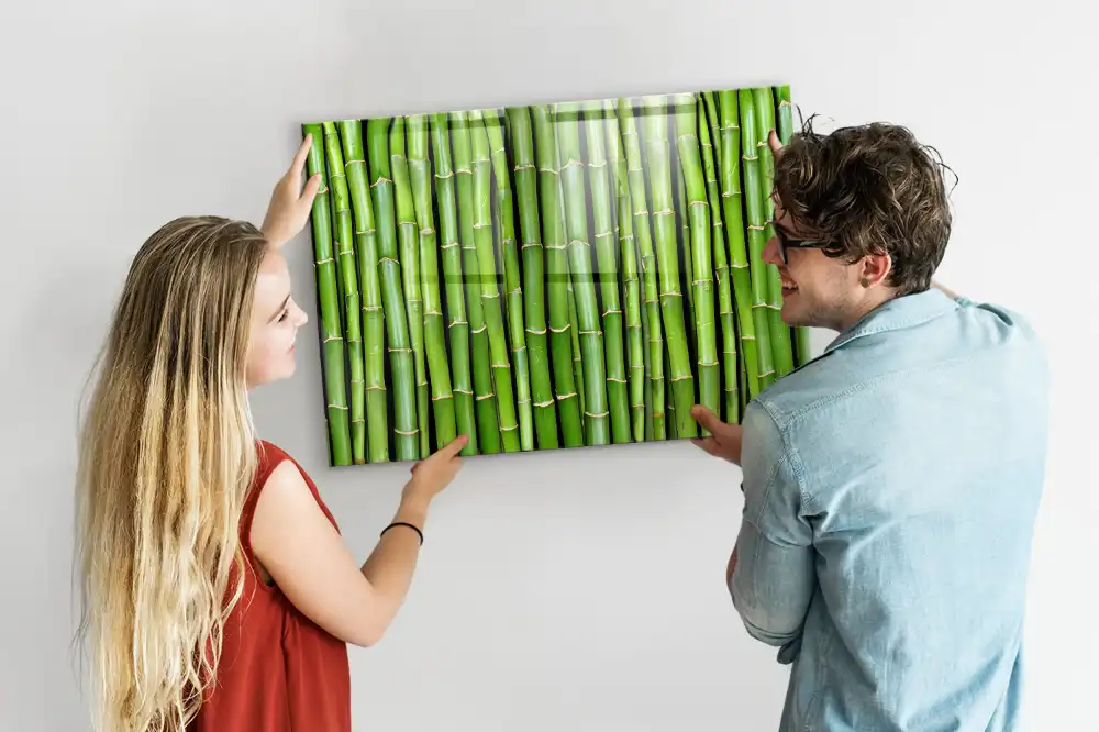 Bambusová magnetická nástěnná tabule