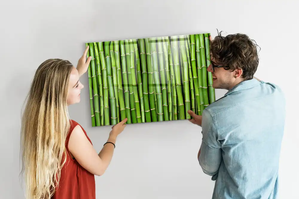 Bambusová magnetická nástěnná tabule