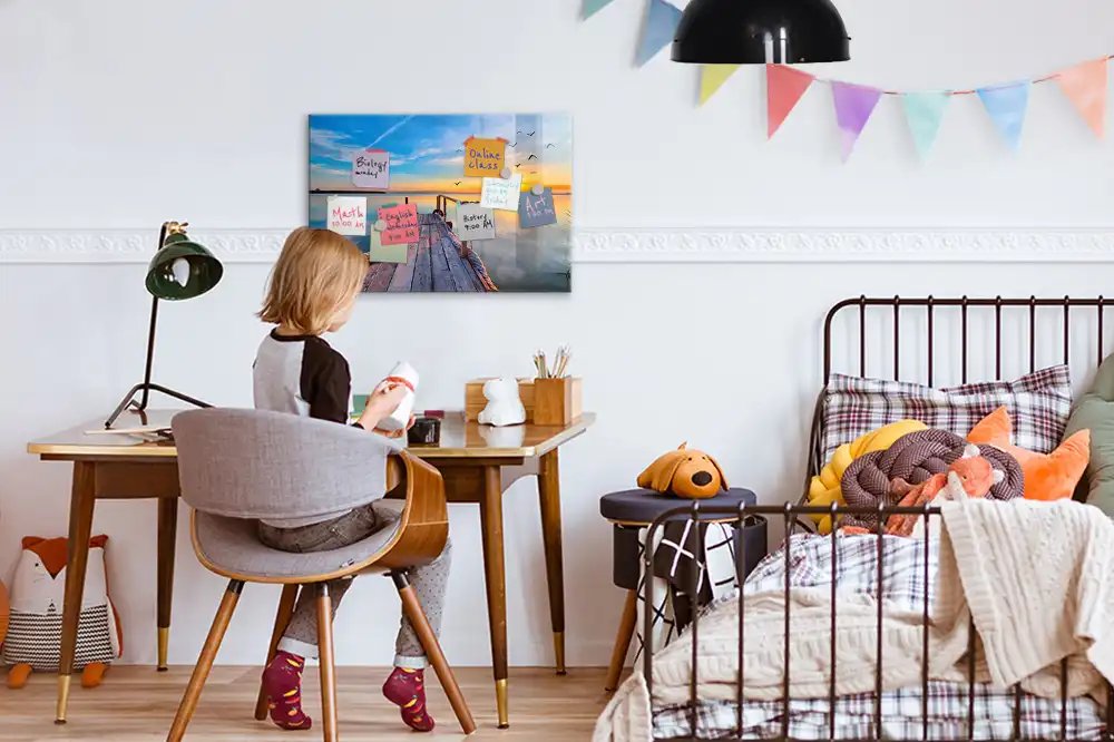 Magnetická tabule Lávka nad jezerem