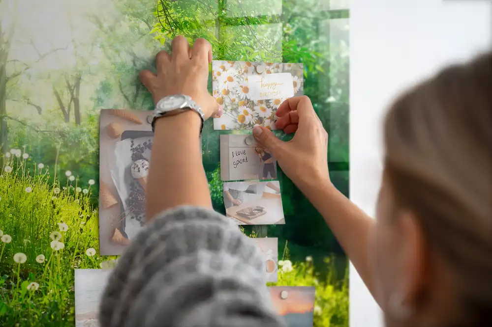 Magnetická tabule na zeď s motivem jarní přírody