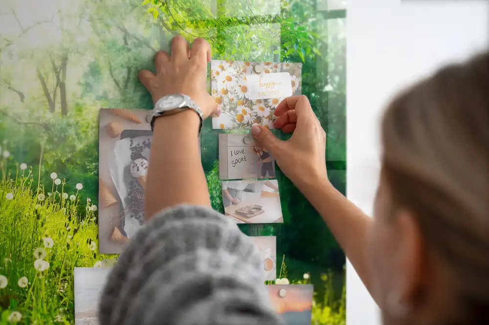 Magnetická tabule na zeď s motivem jarní přírody