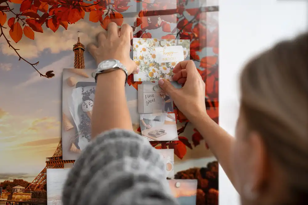 Magnetická tabule na zeď s motivem pařížské věže