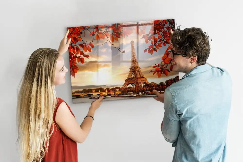 Magnetická tabule na zeď s motivem pařížské věže