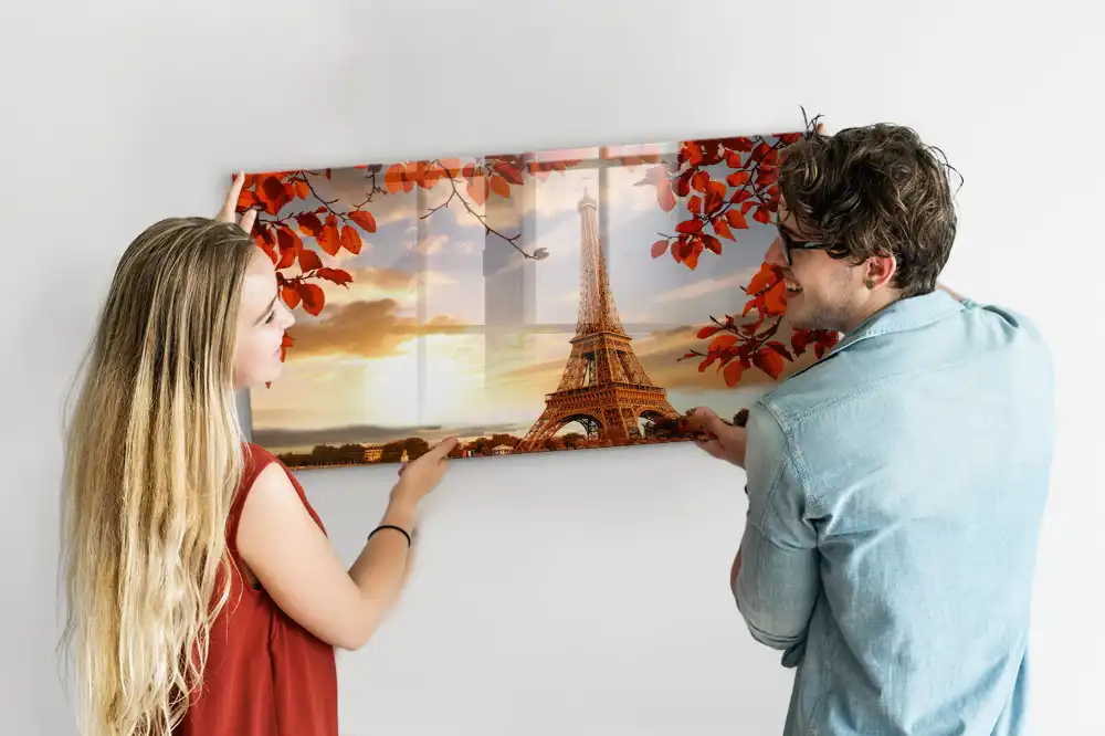 Magnetická tabule na zeď s motivem pařížské věže