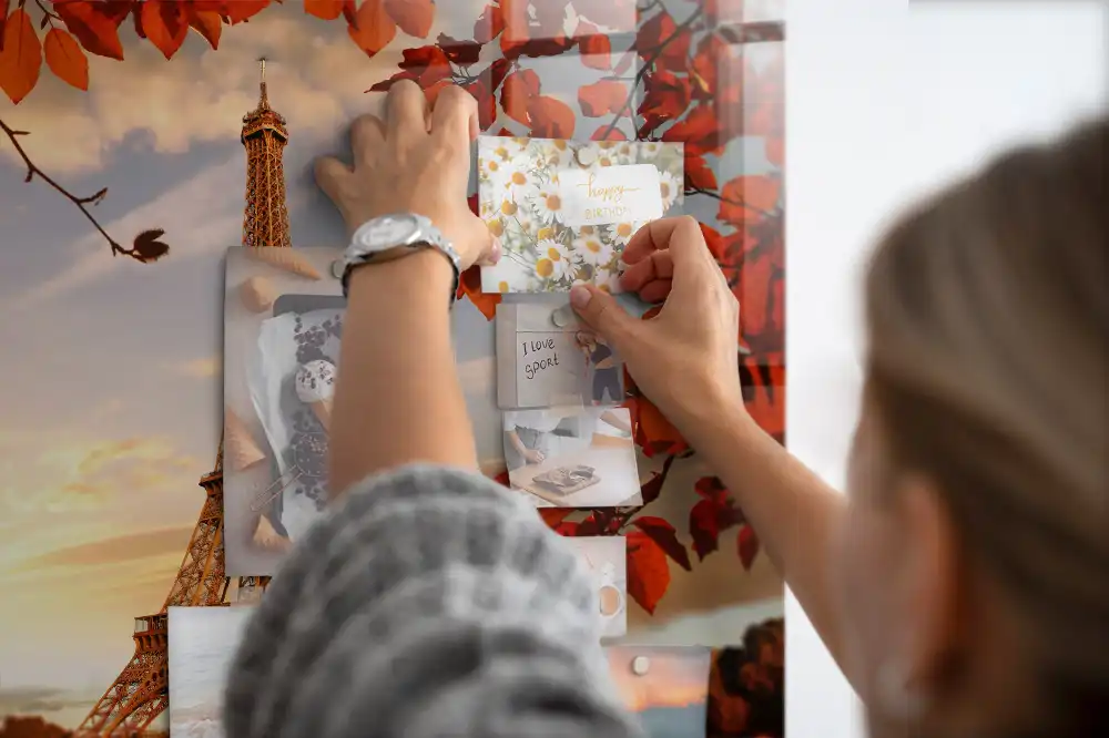 Magnetická tabule na zeď s motivem pařížské věže