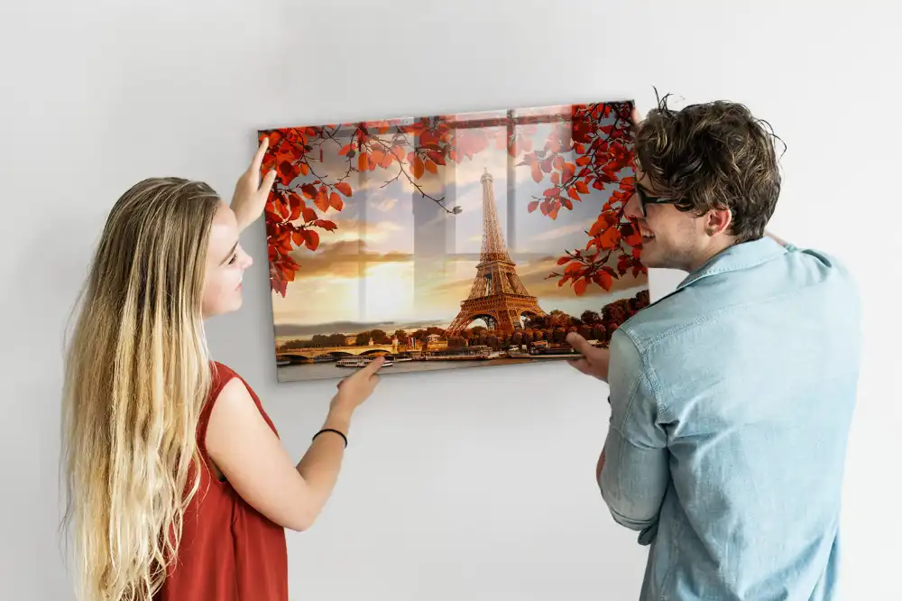 Magnetická tabule na zeď s motivem pařížské věže