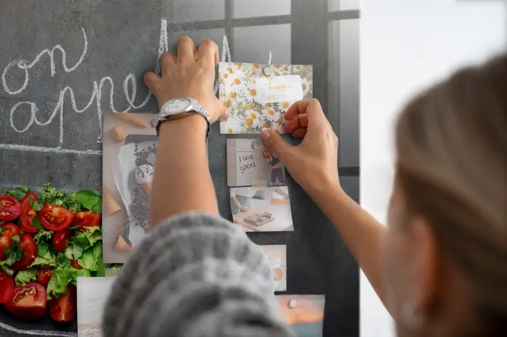 Magnetická tabule s nápisem Bon Appétit
