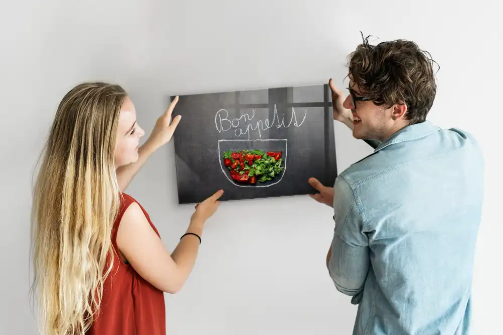 Magnetická tabule s nápisem Bon Appétit
