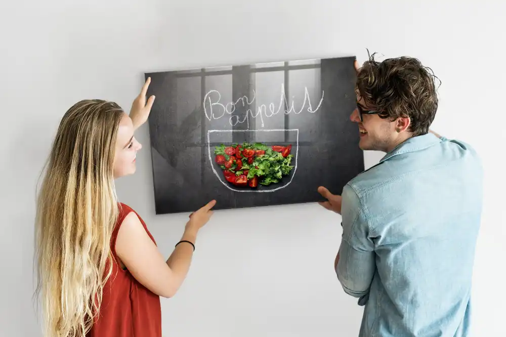 Magnetická tabule s nápisem Bon Appétit