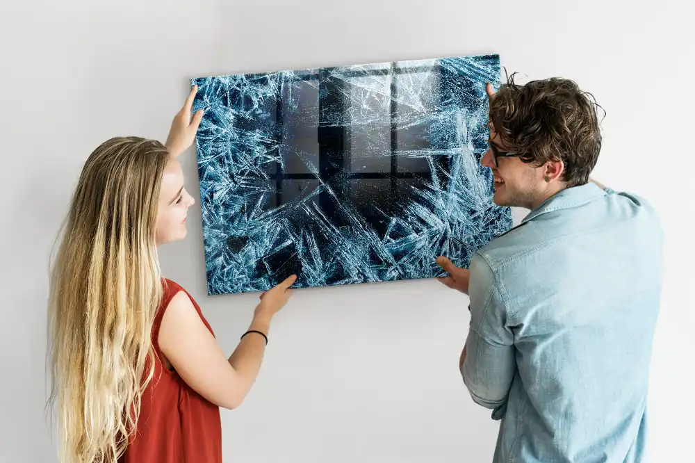 Magnetická nástěnná tabule ve vzhledu matného skla