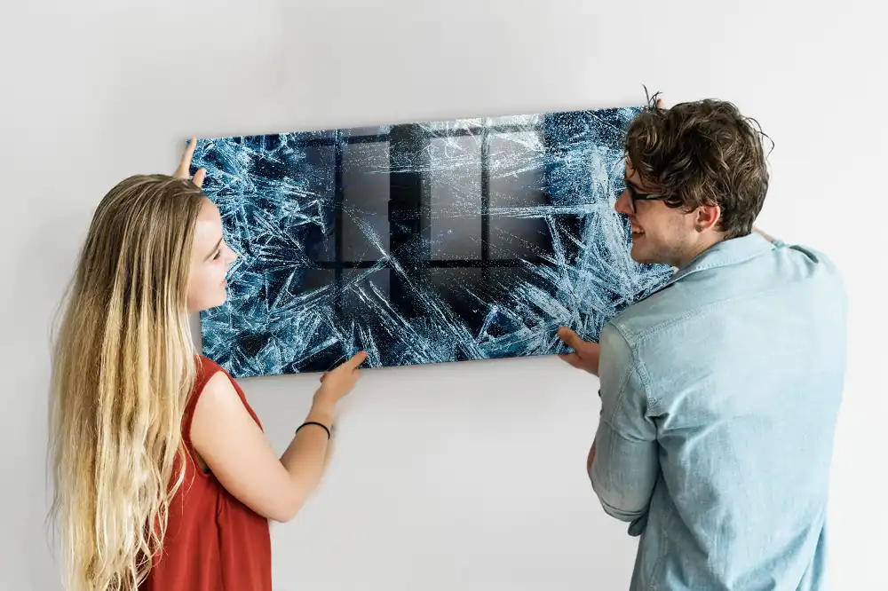 Magnetická nástěnná tabule ve vzhledu matného skla