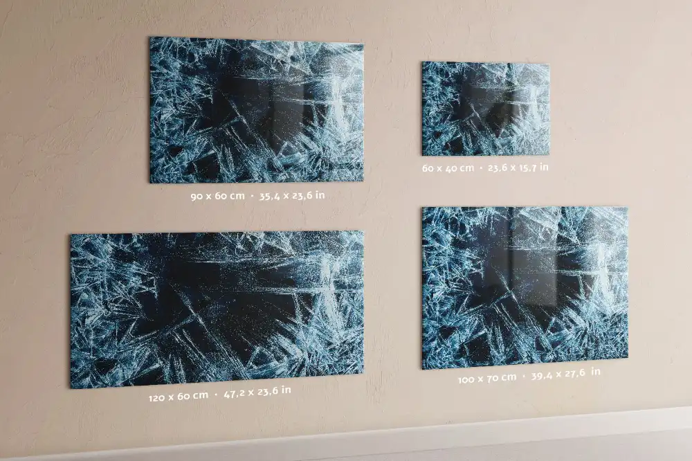 Magnetická nástěnná tabule ve vzhledu matného skla
