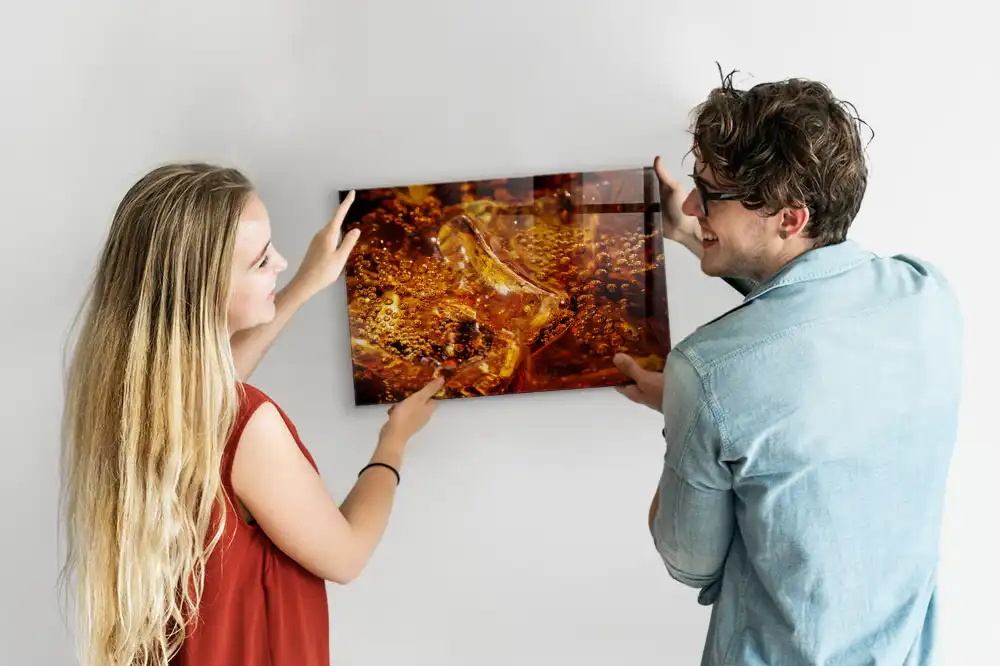 Skleněná magnetická tabule s motivem nápoje