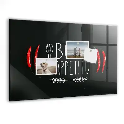 Magnetická tabule s nápisem Bon Appetit