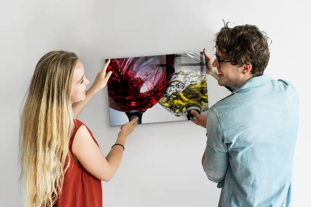 Skleněná magnetická tabule s motivem vína