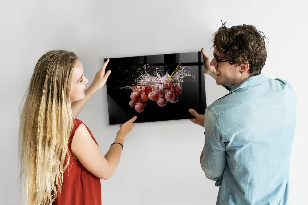 Skleněná magnetická tabule s motivem vinné révy