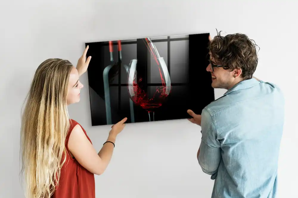Magnetická tabule s motivem nápoje ve skle