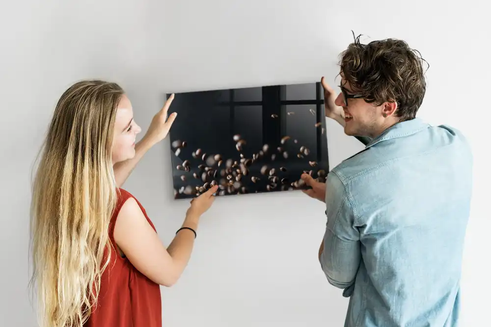 Magnetická tabule na zeď motiv kávová zrna