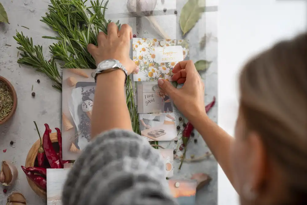 Skleněná magnetická tabule s motivem kořeninových bylin