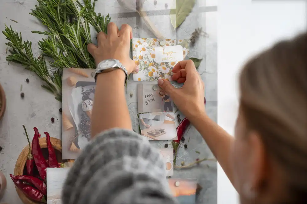 Skleněná magnetická tabule s motivem kořeninových bylin
