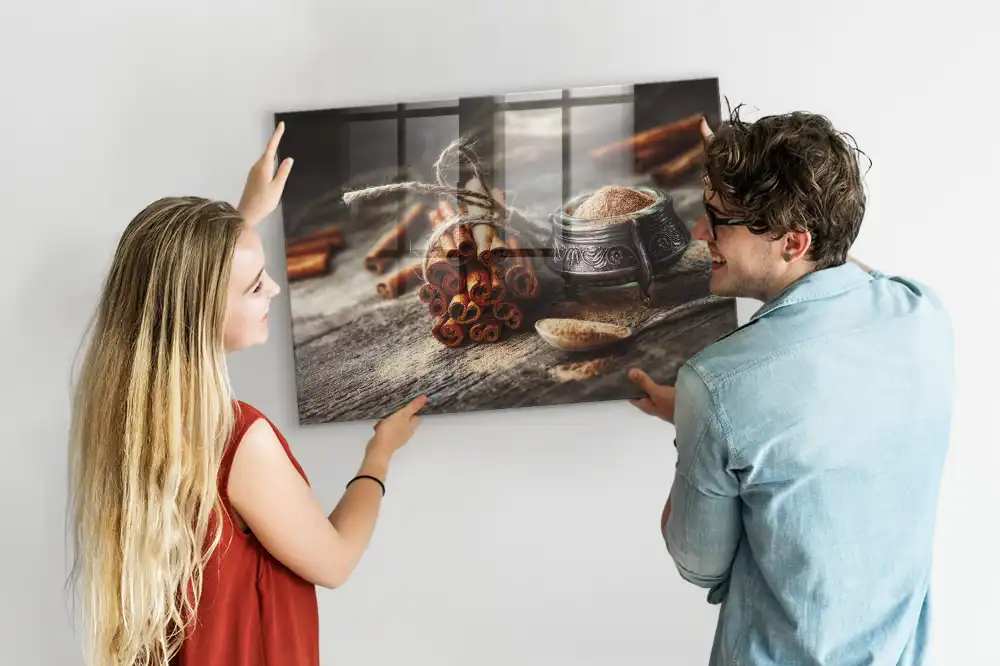 Magnetická nástěnná tabule Svitky skořice