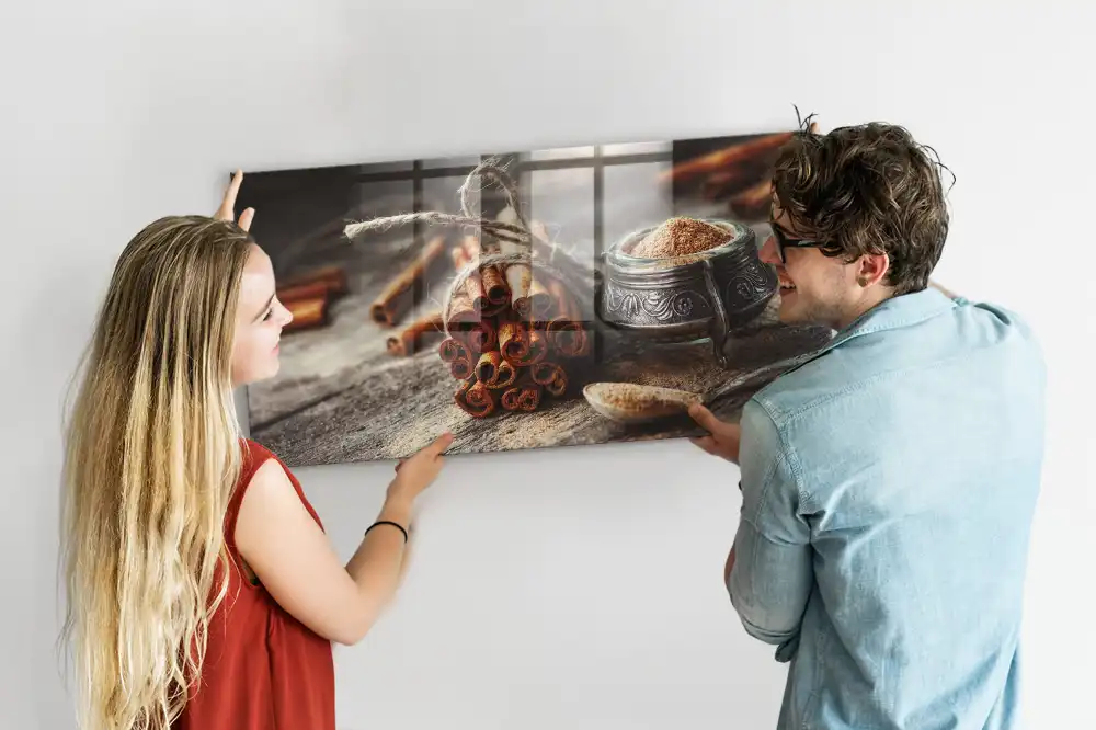 Magnetická nástěnná tabule Svitky skořice