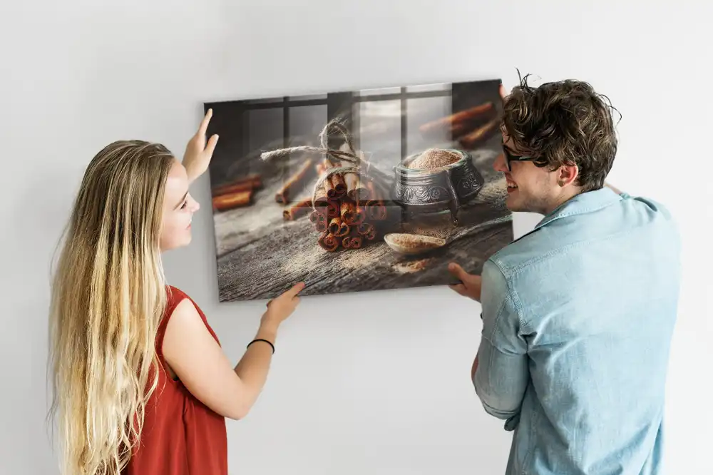 Magnetická nástěnná tabule Svitky skořice