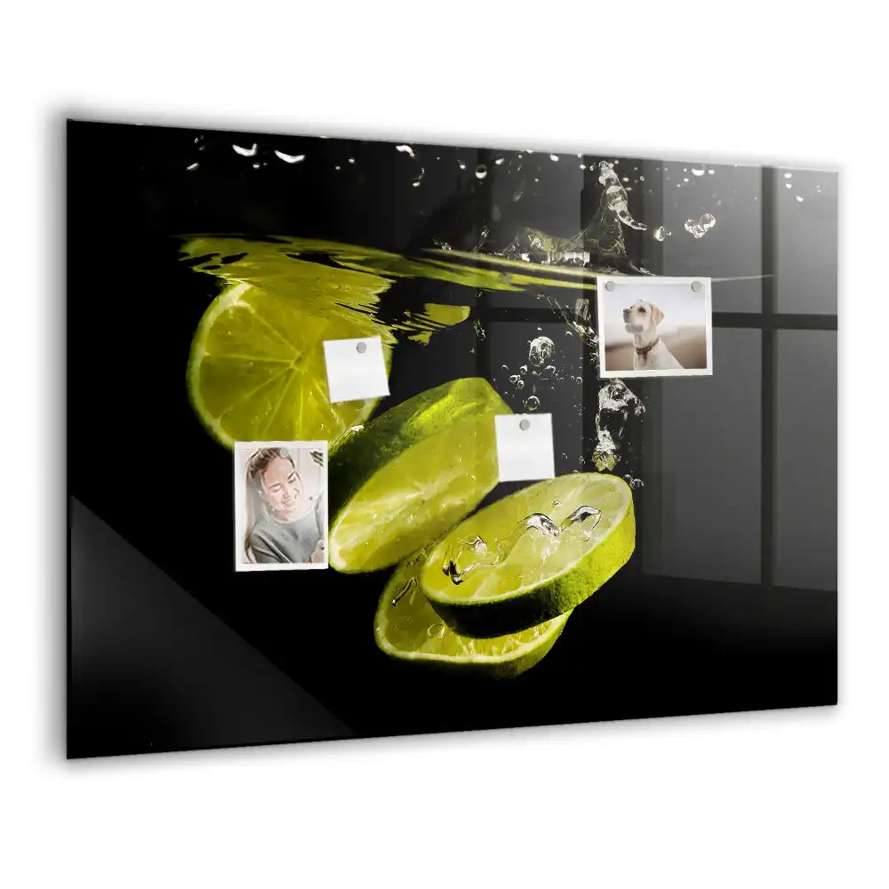 Magnetická tabule na zeď s motivem kyselých citrusů