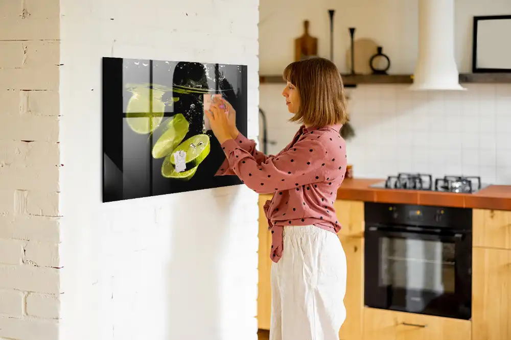 Magnetická tabule na zeď s motivem kyselých citrusů