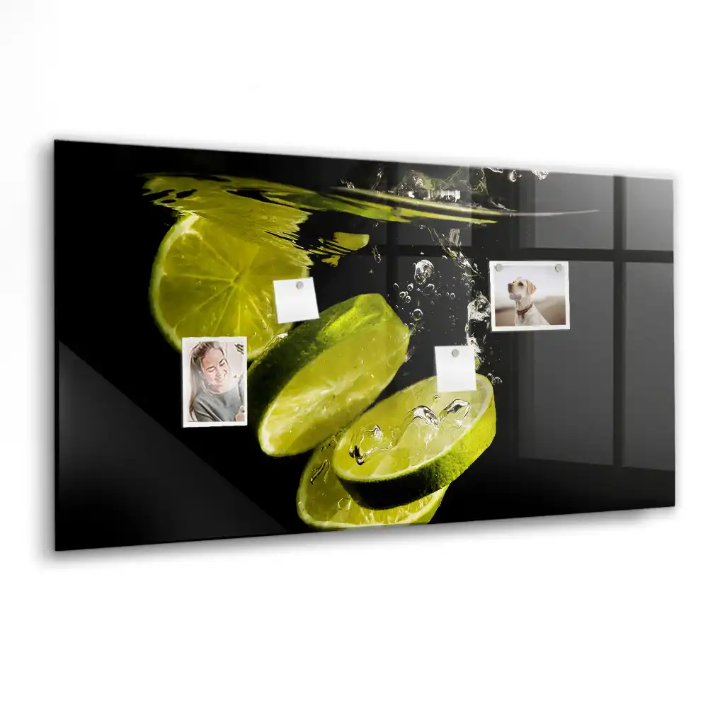 Magnetická tabule na zeď s motivem kyselých citrusů
