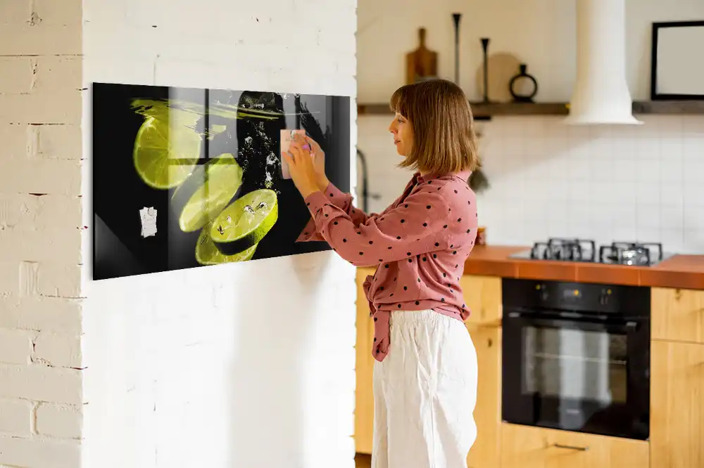 Magnetická tabule na zeď s motivem kyselých citrusů
