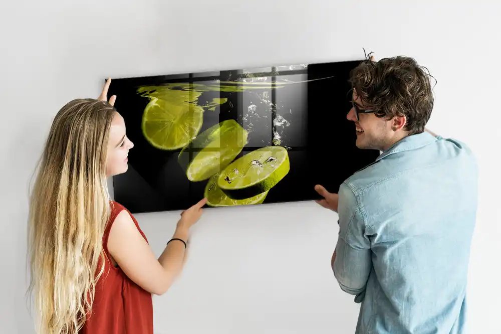 Magnetická tabule na zeď s motivem kyselých citrusů