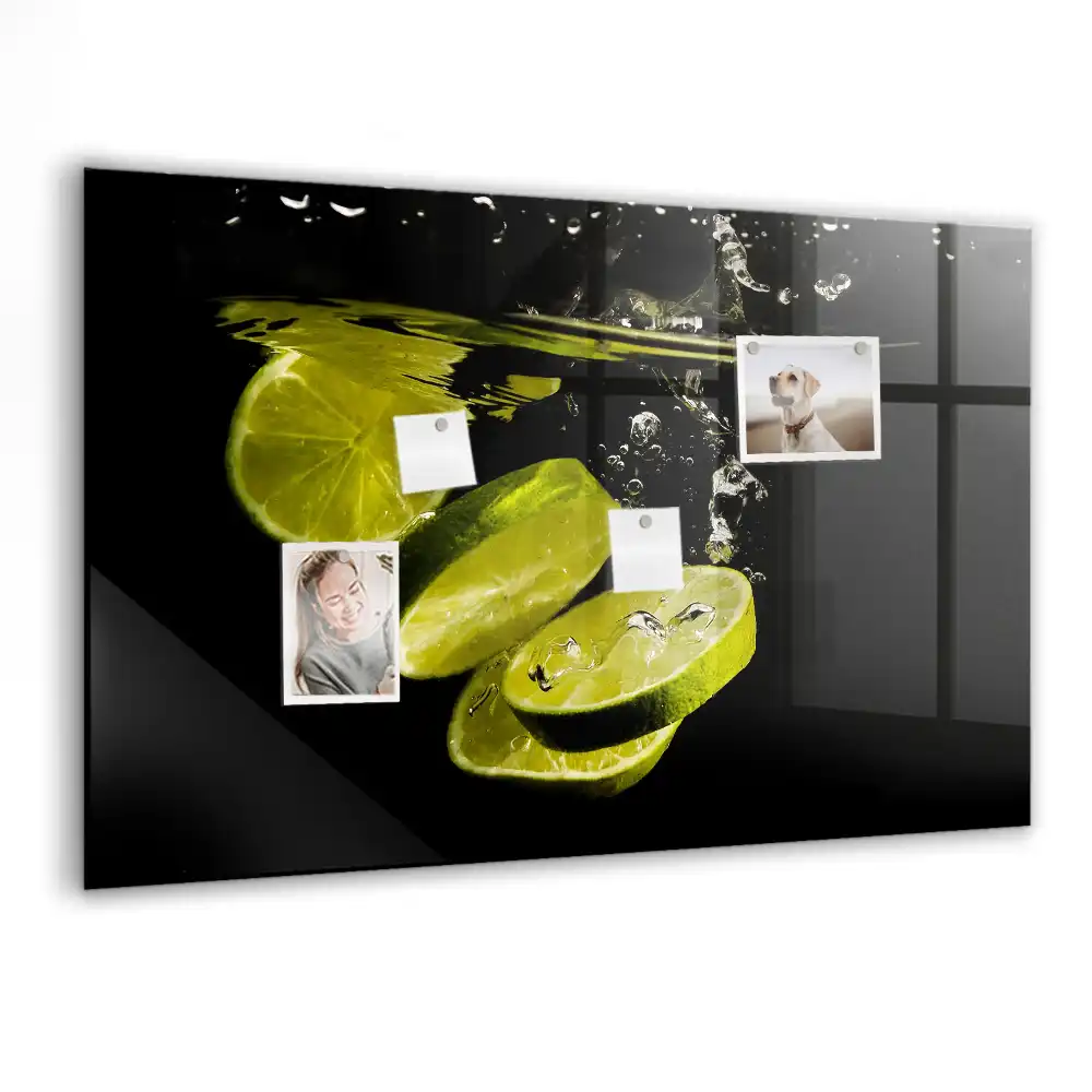 Magnetická tabule na zeď s motivem kyselých citrusů