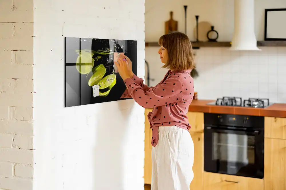 Magnetická tabule na zeď s motivem kyselých citrusů