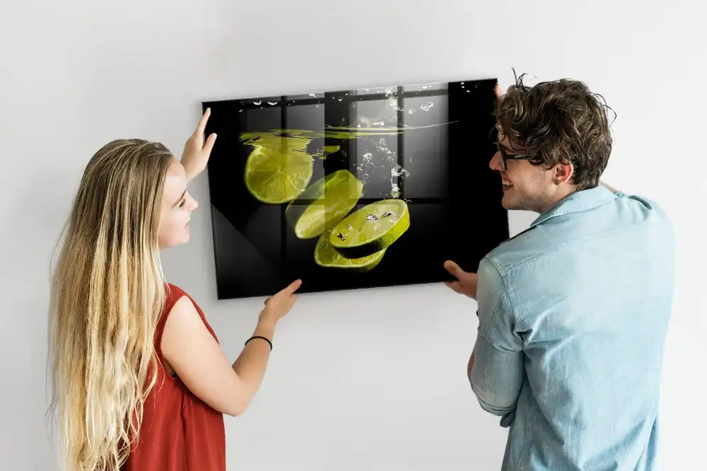 Magnetická tabule na zeď s motivem kyselých citrusů