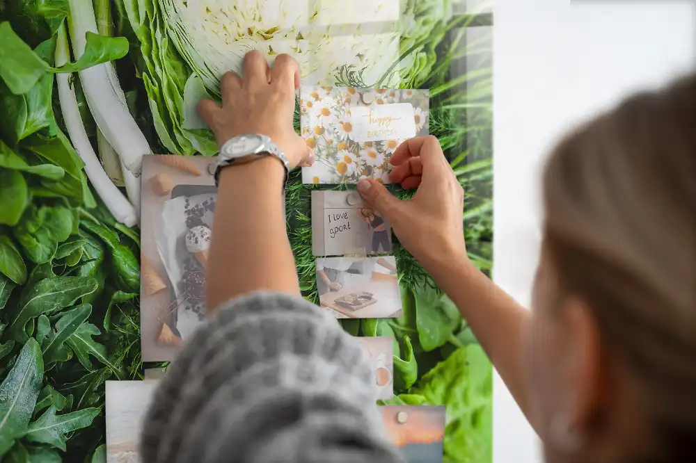 Magnetická tabule se zeleninou pro vegetariány