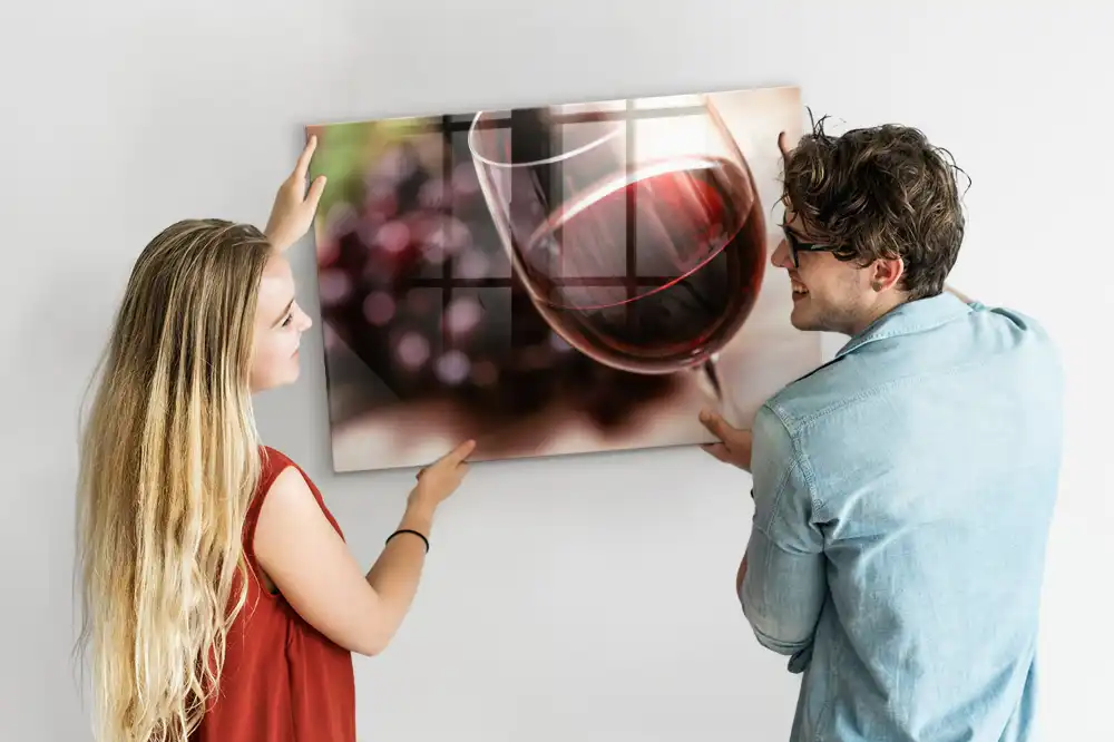 Magnetická skleněná tabule s motivem alkoholického nápoje