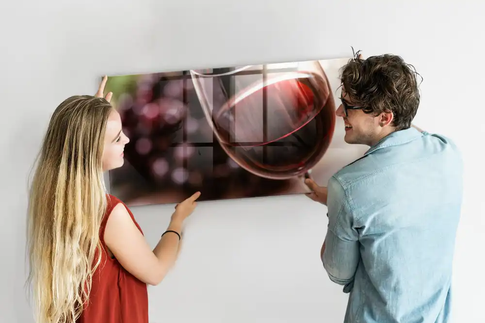 Magnetická skleněná tabule s motivem alkoholického nápoje
