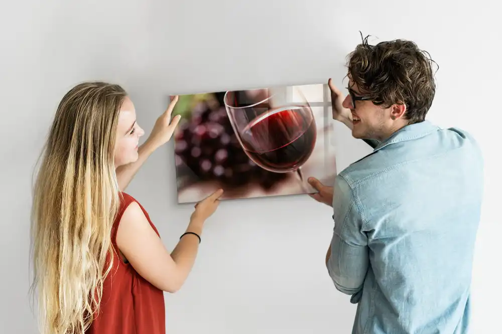 Magnetická skleněná tabule s motivem alkoholického nápoje