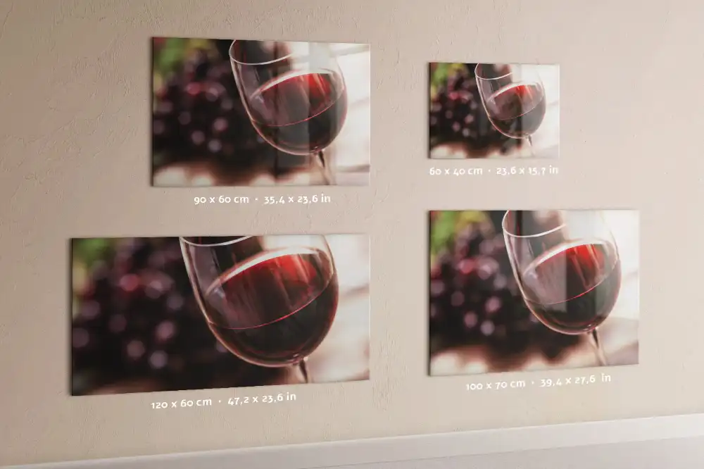 Magnetická skleněná tabule s motivem alkoholického nápoje