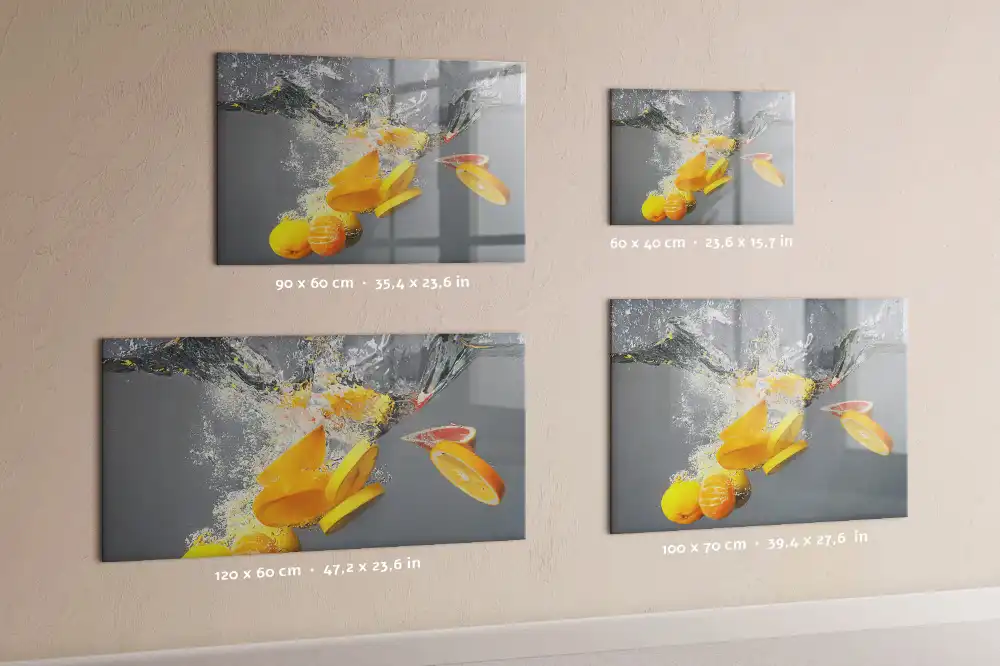 Magnetická tabule na zeď Citrusy ve vodní tříšti