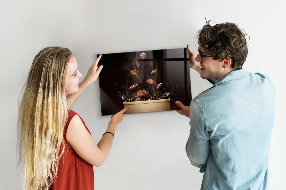 Skleněná magnetická tabule s motivem pařícího se odvaru