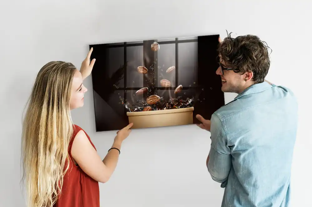 Skleněná magnetická tabule s motivem pařícího se odvaru