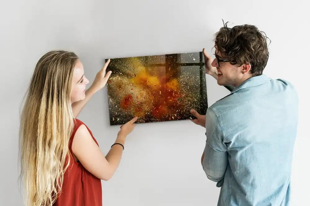 Magnetická tabule s motivem abstrakce koření