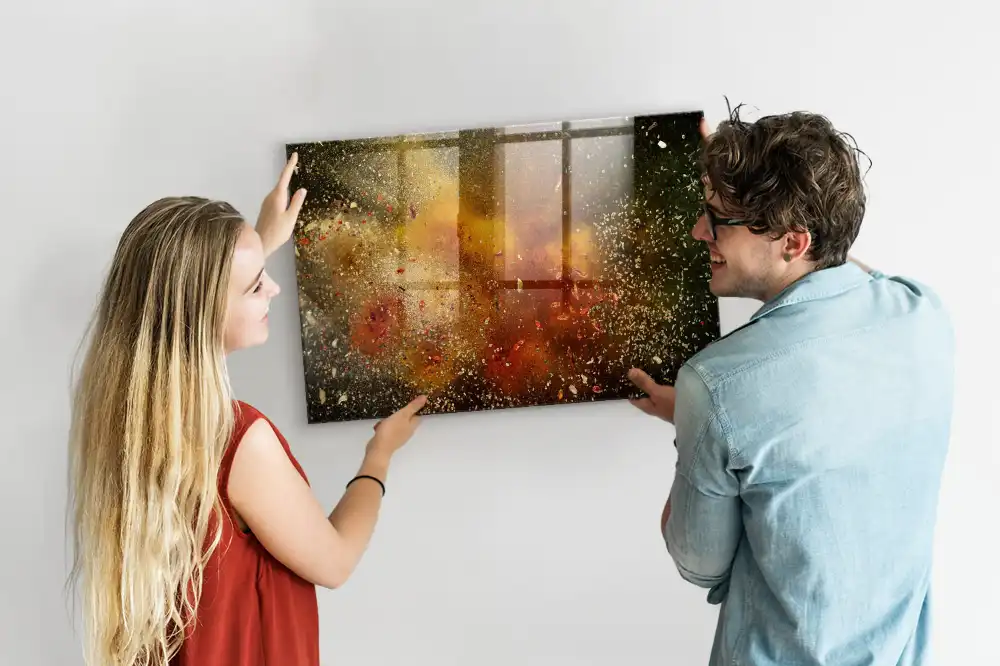 Magnetická tabule s motivem abstrakce koření