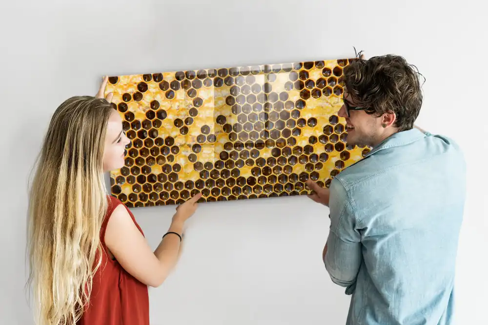 Nástěnná magnetická tabule s povrchem z včelího vosku