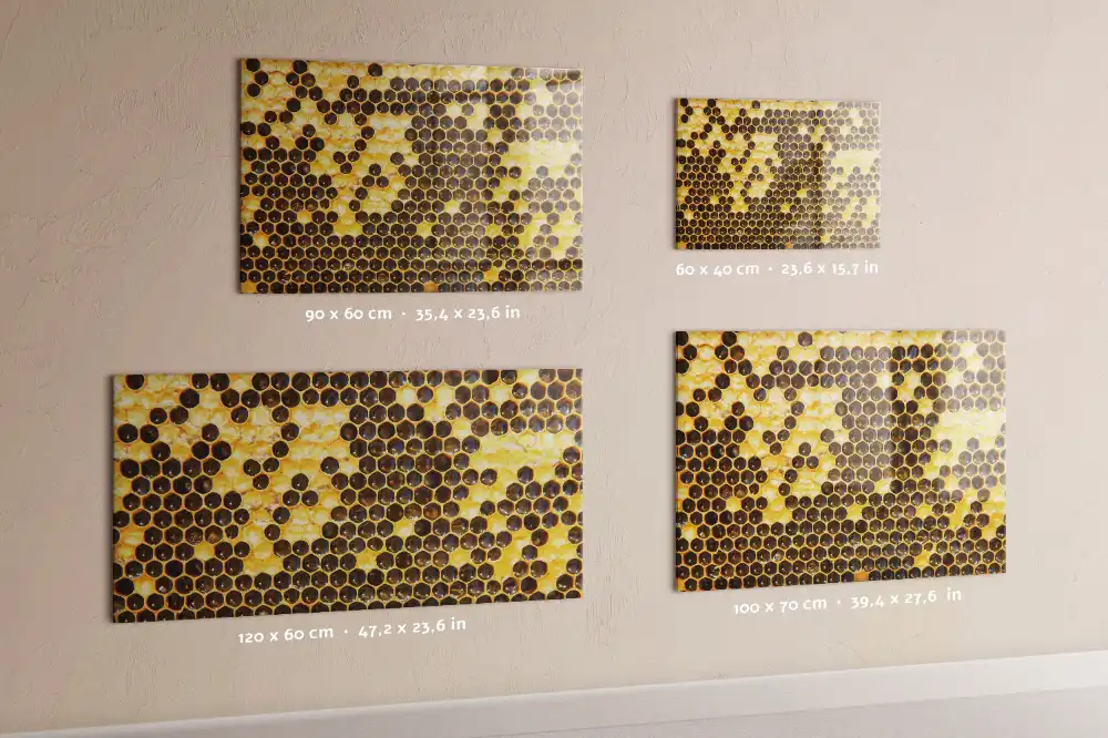 Nástěnná magnetická tabule s povrchem z včelího vosku