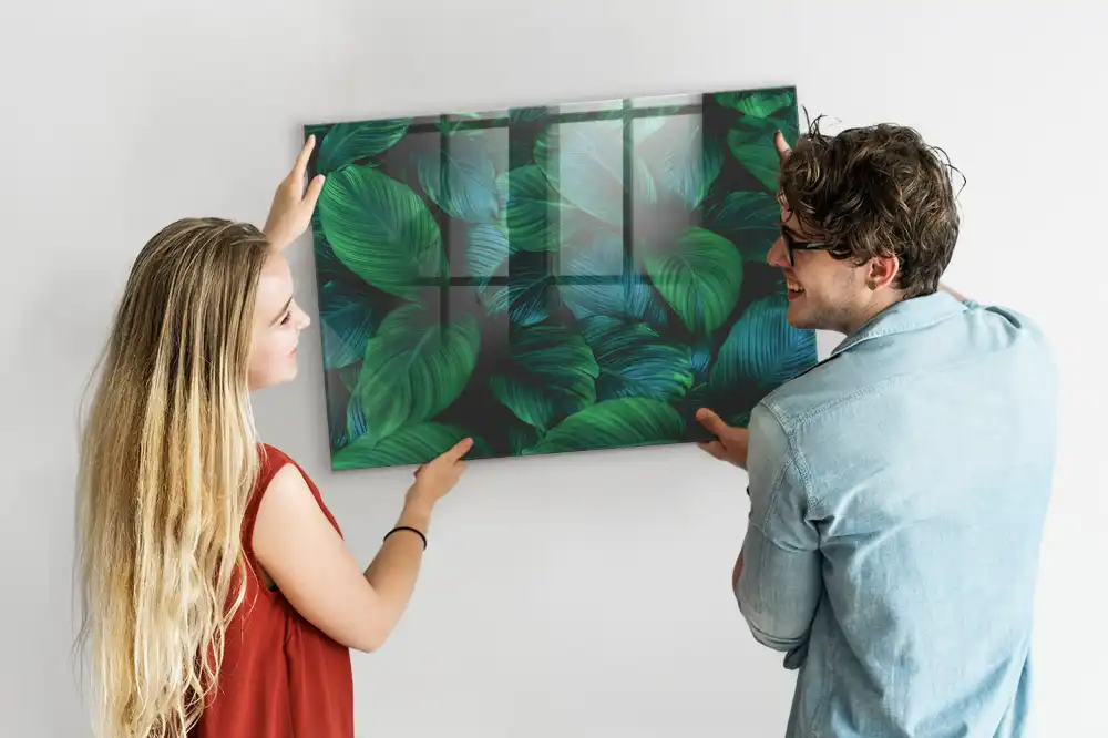Magnetická tabule na zeď s motivem listnaté flóry