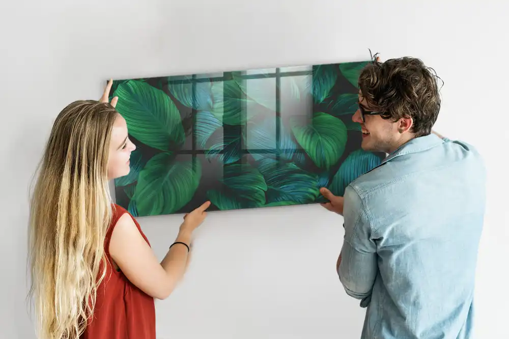 Magnetická tabule na zeď s motivem listnaté flóry