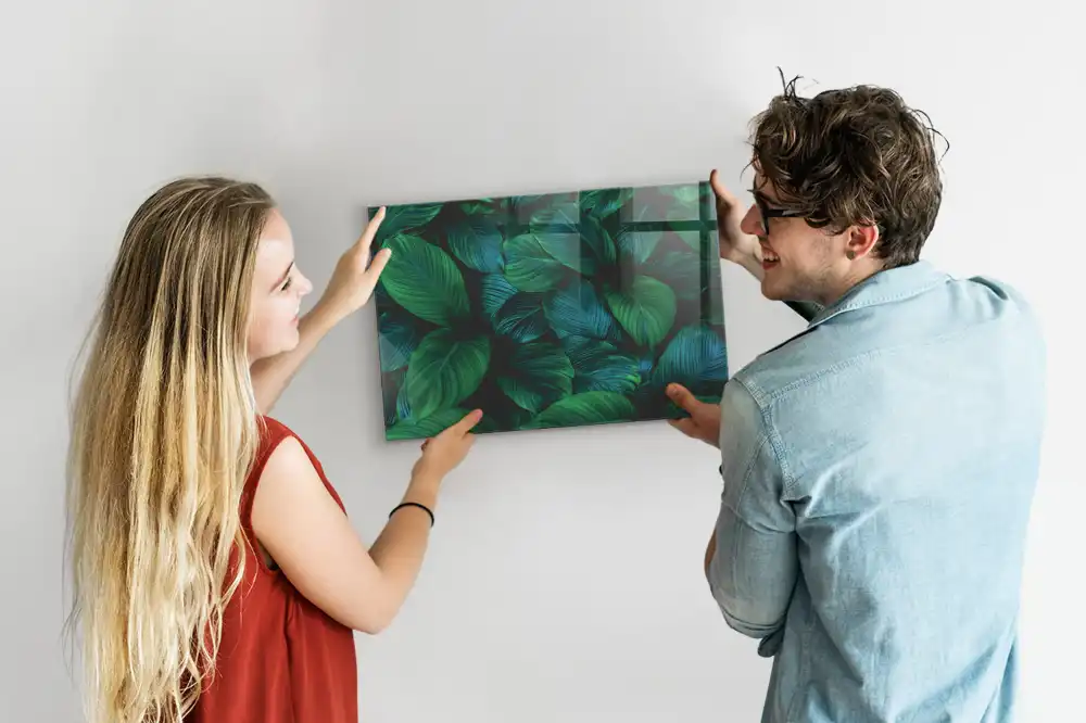 Magnetická tabule na zeď s motivem listnaté flóry